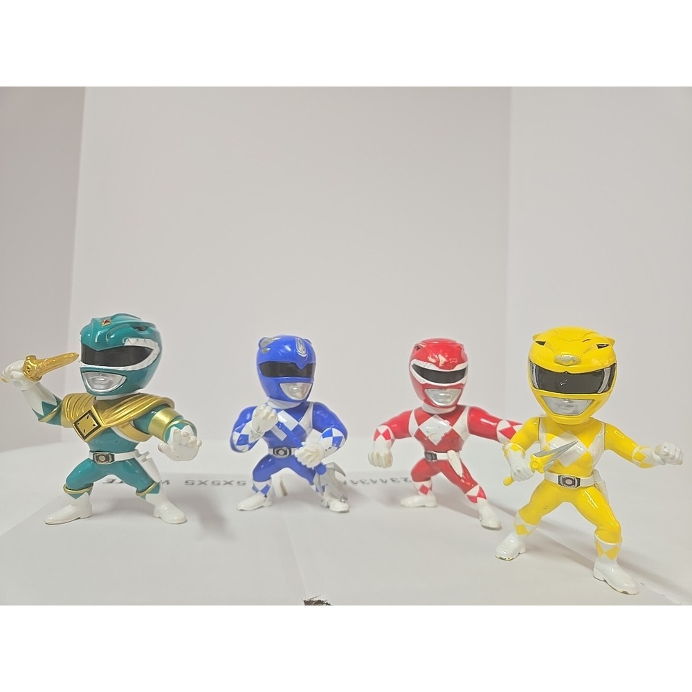 Jada Metals Die-cast Mighty Morphin Power Rangers Green, Red, Blue, Yellow
